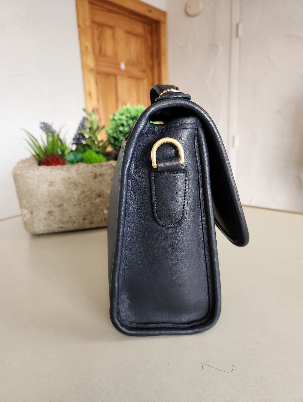 Coach Court Bag, Navy Blue No. 9870, Archival Vintage, Pre-1994 - Picture 8 of 15